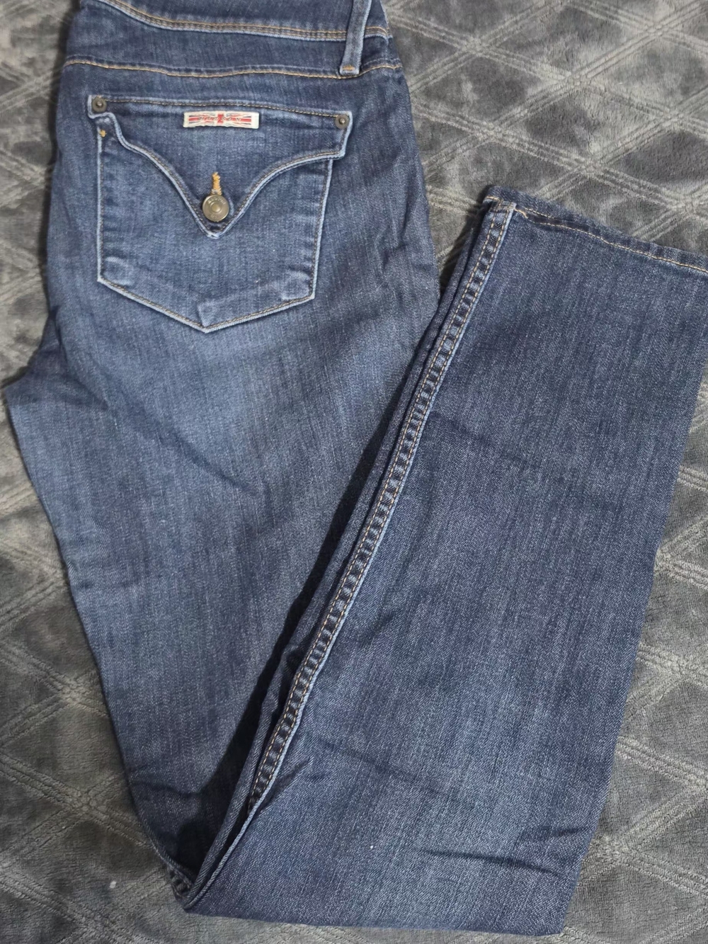 Hudson Jeans Women's Straight Leg Dark Blue Denim